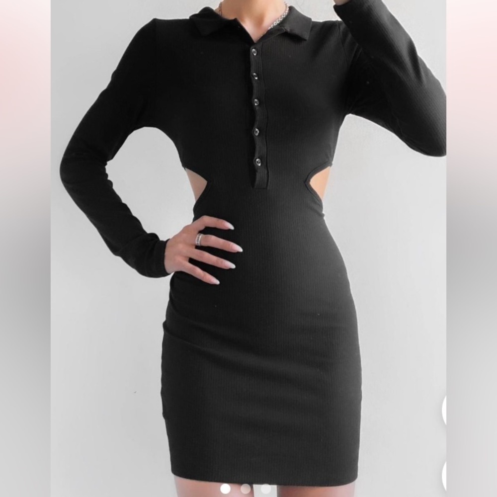 Urban Outfitter Henley Cutout Mini Dress NWOT